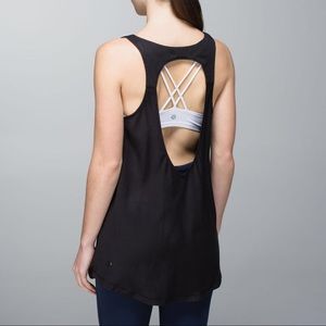 Lululemon Peace of Mind tank size 4 black